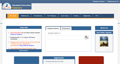 Desktop Screenshot of kutuphane.pau.edu.tr